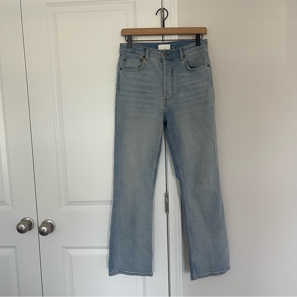 BOYISH The Brady in La Porta High Rise Crop Flare Jeans Stretch Comfy - Picture 2 of 9